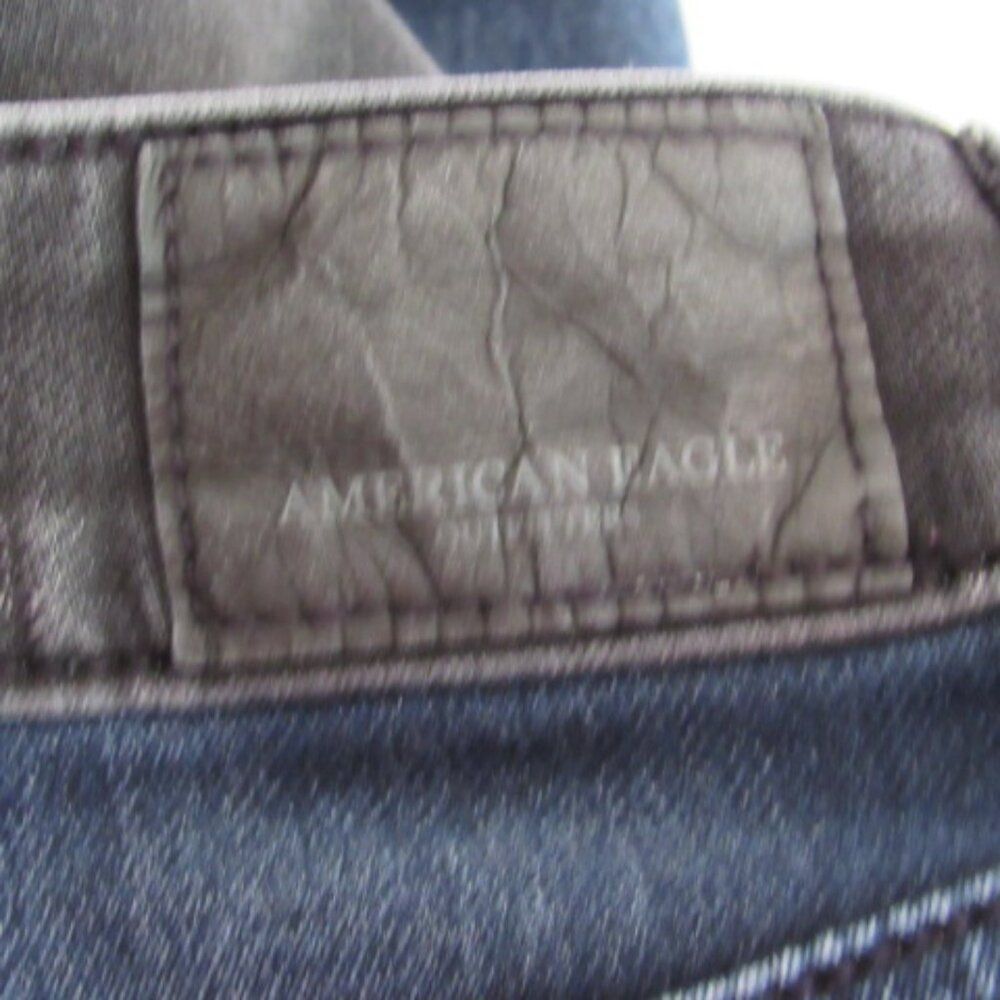 American Eagle Outfitters Super Stretch Blue and Black Jeggings Size 8 Short - Picture 6 of 11